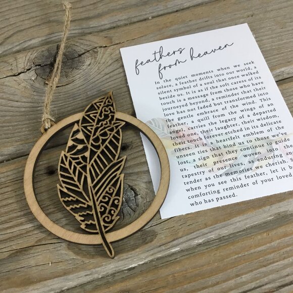 Feathers from Heaven Story Card Christmas Ornament - Picture 6 of 6